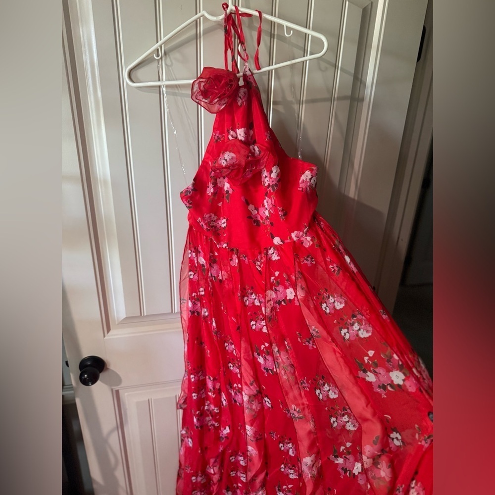 NEW w TAGS 🏷️ FASHION NOVA Floor-length Floral Maxi Dress (Women’s Size Large) - Picture 11 of 17
